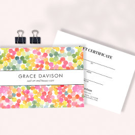 Té de burbuja acuarela Círculo arco iris Verde ros