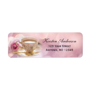 Té de Despedida de Soltera en Rosa   Etiqueta de D
