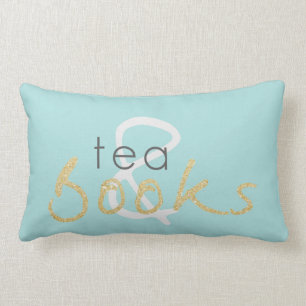 Té de la chispa del oro de dos tonos y almohada d
