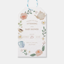 Té de la tarde Regalo de Baby Shower y etiquetas f