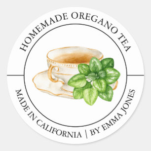 Té de Oregano Etiqueta moderna
