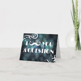Te Debo Una Pregunta Luces Bokeh Invitaciones