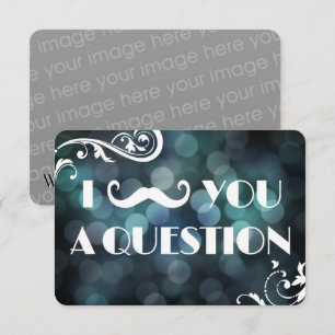 Te Debo Una Pregunta Luces Bokeh Invitaciones