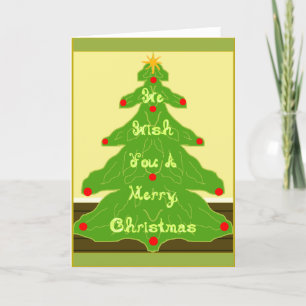 Te Deseamos Feliz Navidad Fabric Font Tree Room