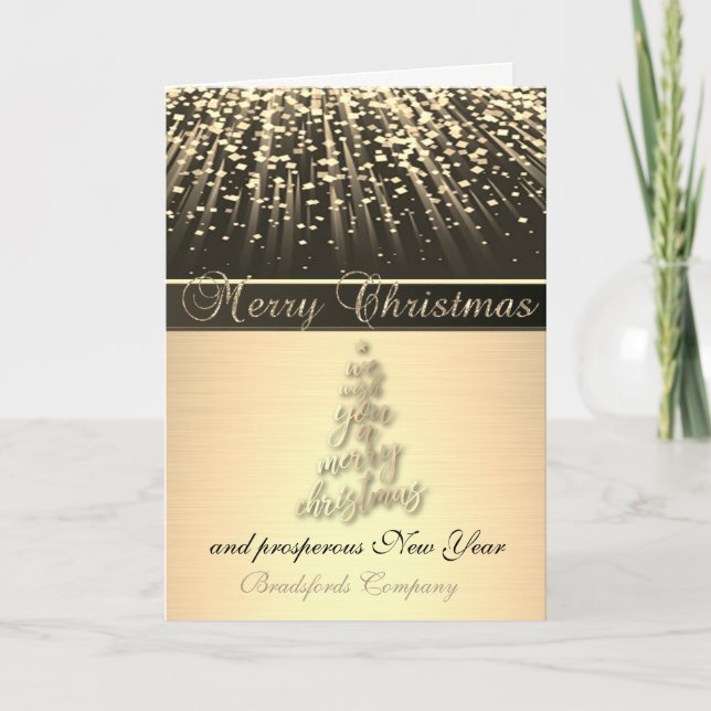 Te Deseamos Un Árbol De Navidad Alegre (Anverso)