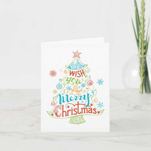 Te deseamos un árbol de Navidad alegre (Anverso)