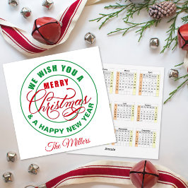 Te Deseamos Un Feliz Calendario De Navidad