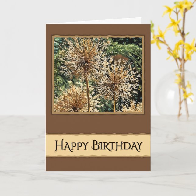 Te deseamos un feliz cumpleaños - Tarjeta (flor amarilla)