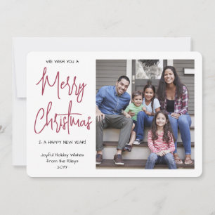 Te deseamos una Feliz Navidad Guión Rojo 1 Foto