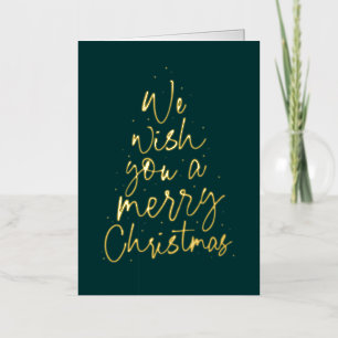 Te deseamos una Feliz Navidad oro no foto