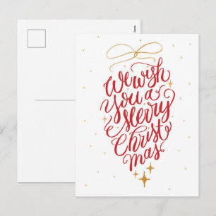 Te deseamos una Feliz Navidad Piña Caligrafía