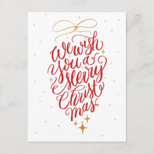 Te deseamos una Feliz Navidad Piña Caligrafía
