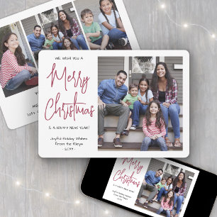 Te deseamos una Feliz Navidad Red Script 4 Fotos