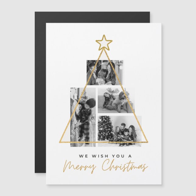 Te deseamos una Feliz Navidad Tarjeta Magnética Fi (Anverso/Reverso)