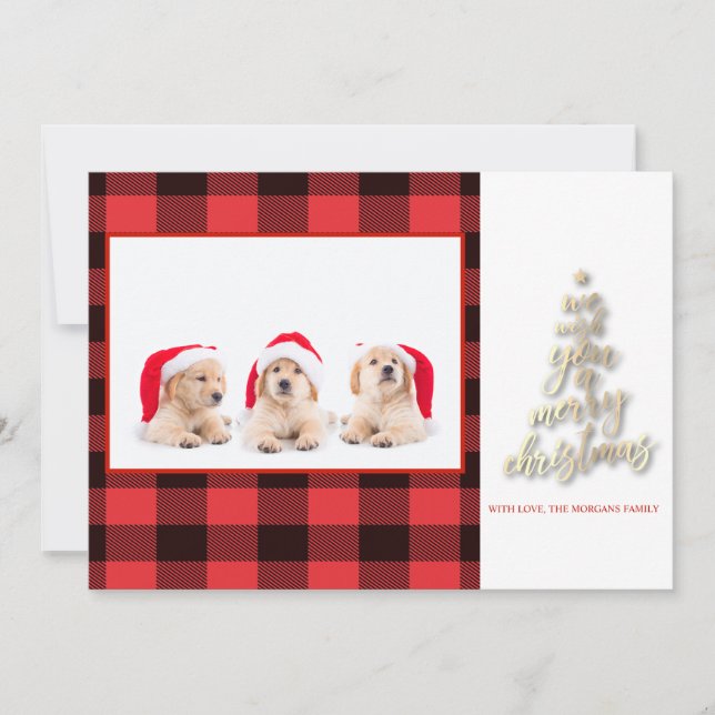 Te Deseamos Una Fotos De Búfalo De Navidad (Anverso)