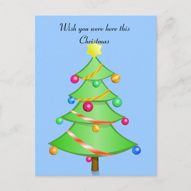 Te deseo aquí esta tarjeta postal de Navidad (Anverso)