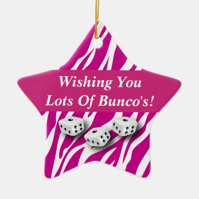 Te deseo mucho del ornamento de regalo de Bunco (Frente)