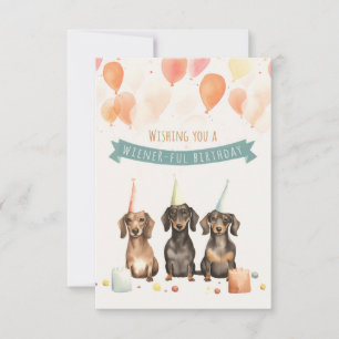 Te deseo un cumpleaños más rico - Dachshund Bday
