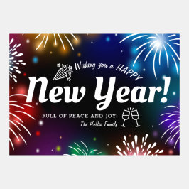 ¡Te deseo un feliz Año Nuevo con fuegos artificial