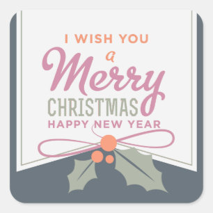 Te deseo una feliz Navidad Pegatinas