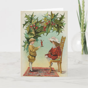 Te deseo una Feliz Navidad - tarjeta postal antigu