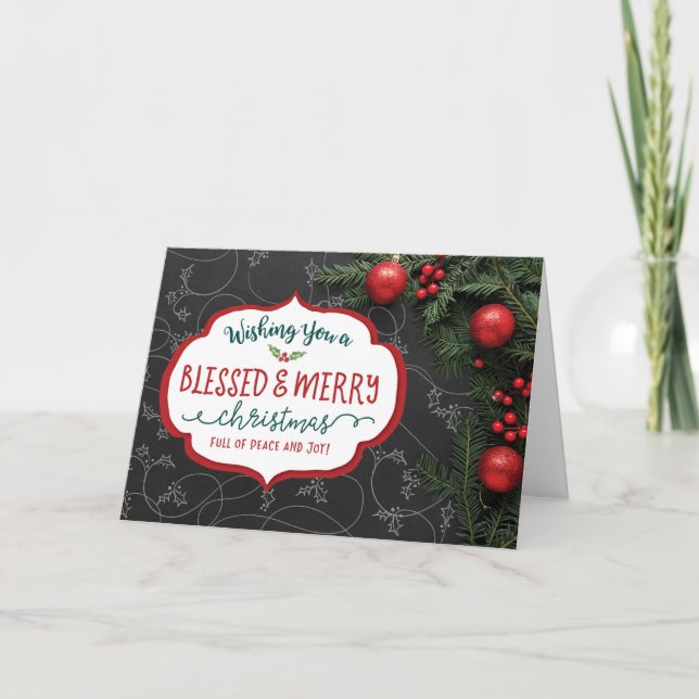 Te deseo una Navidad bendita y feliz (Anverso)