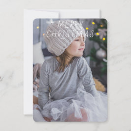 Te deseo una tarjeta de fotos de vacaciones rojas,