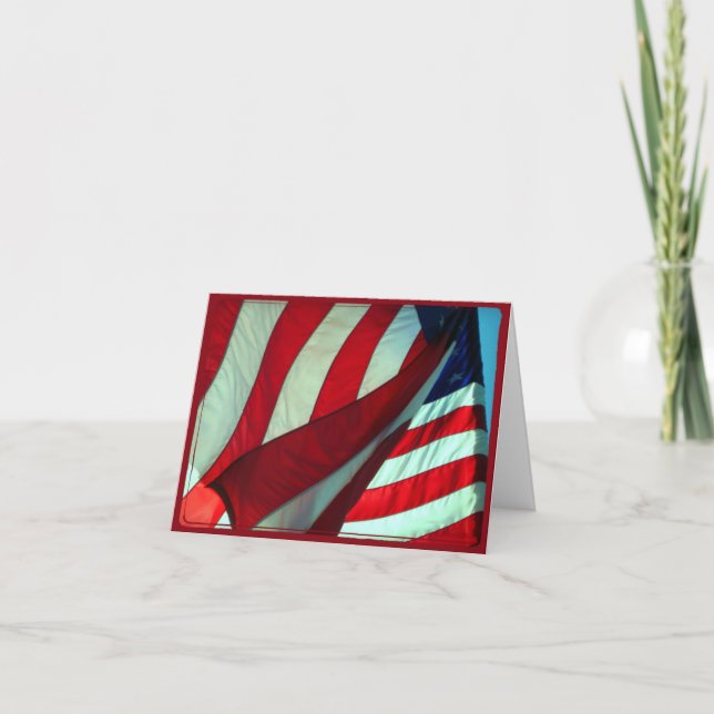 Te deseo una tarjeta de notas del Día de los Veter (Anverso)