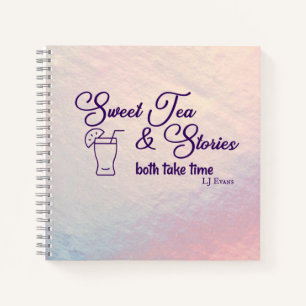 "Té dulce e historias" Libro de recetas en blanco