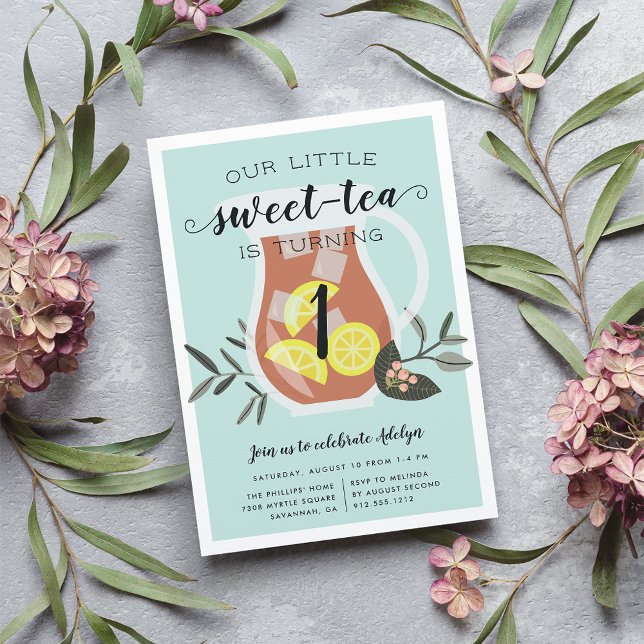 Té dulce | Invitación a la fiesta de cumpleaños de (Subido por el creador)