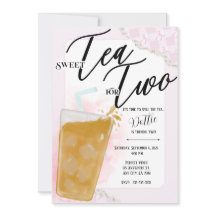 Té Dulce Para Dos Invitaciones De Cumpleaños