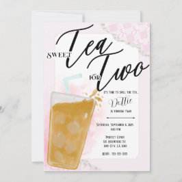 Té Dulce Para Dos Invitaciones De Cumpleaños