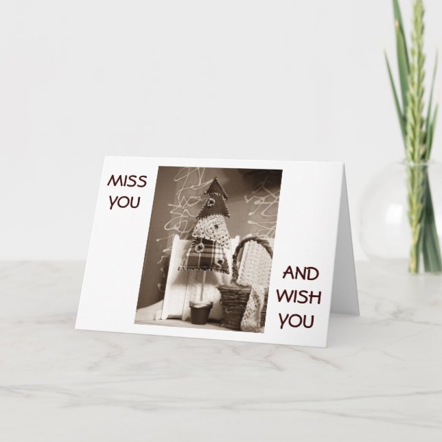 TE ECHAS DE MENOS Y TE DESEAS UNA NAVIDAD MUY FELI (Anverso)