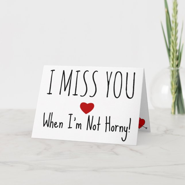 Te echo de menos incluso cuando no soy una tarjeta (Anverso)