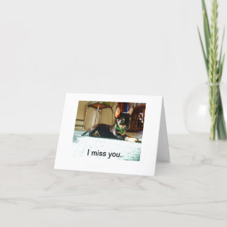 Te echo de menos la tarjeta