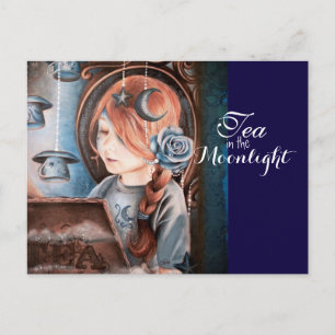 Té en la postal de la luna