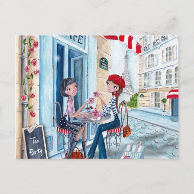 Té en París - postales (Anverso)