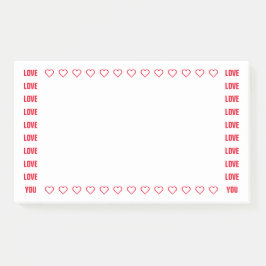 Te encanta la plantilla de notas románticas de los