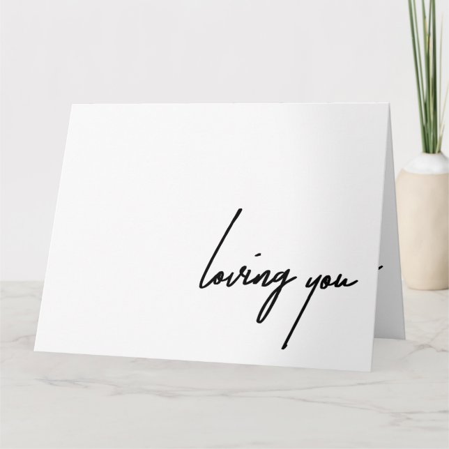 Te encanta la tarjeta de felicitación doblada (Anverso)