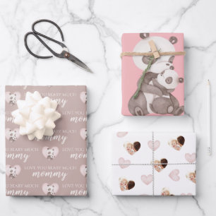 Te Encantan Mucho Panda Envolver Hojas De Papel