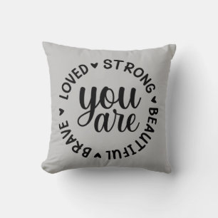 Te encantan, valiente y bella almohada