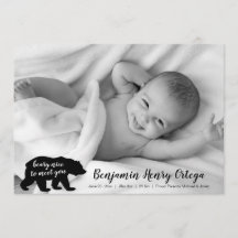 Te encantará conocer a tu bebé Invitación de fotos