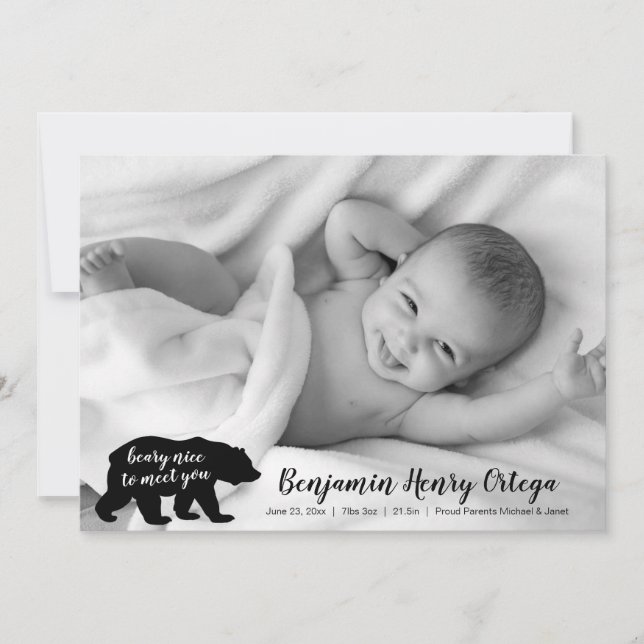 Te encantará conocer a tu bebé Invitación de fotos (Anverso)