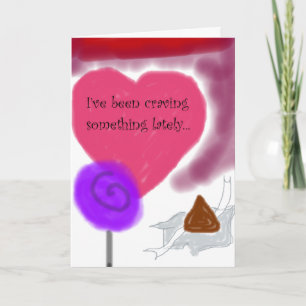 "Te estoy anhelando" Romántica tarjeta de amor