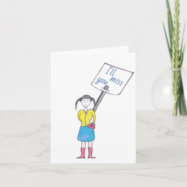 Te Extraña, Adiós, Adolescente Uni Quiere Tarjeta  (Anverso)