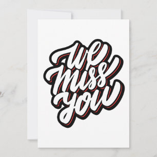 Te extrañamos la tarjeta