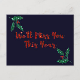 Te extrañaremos la tarjeta de vacaciones de distan