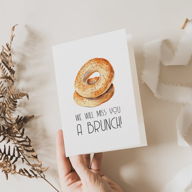 Te Extrañaremos Tarjeta de Despedida por Brunch (Subido por el creador)