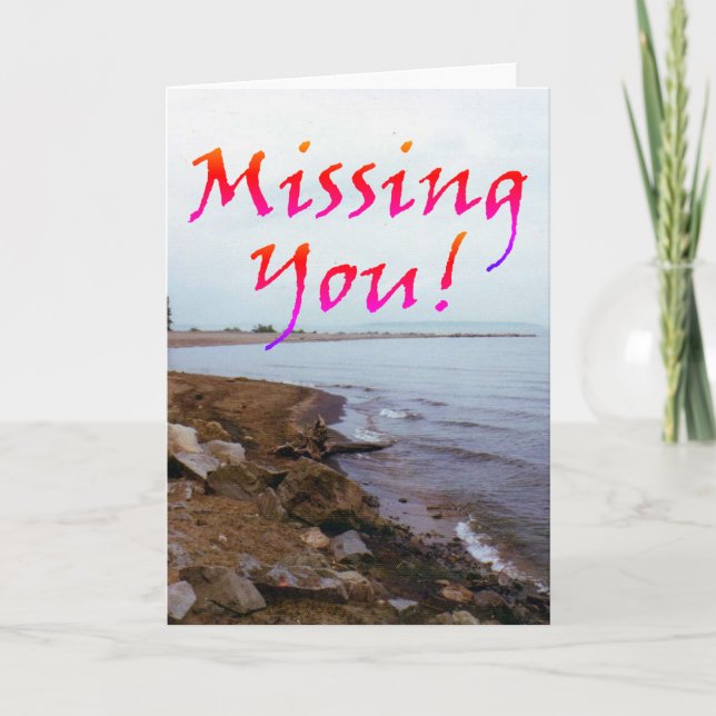 "¡Te Extrañas!" Tarjeta de bienvenida en blanco/Pe (Anverso)
