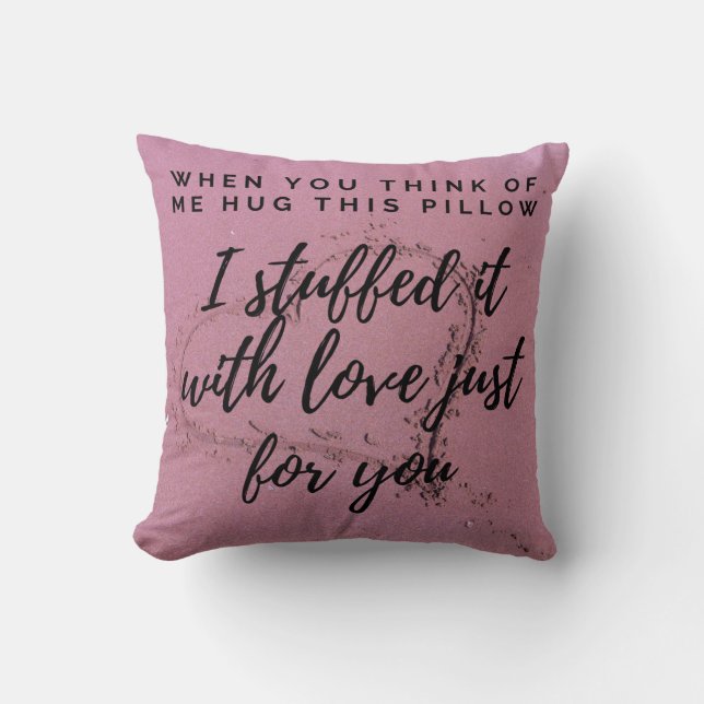 Te extraño abrazarme almohada (Anverso)